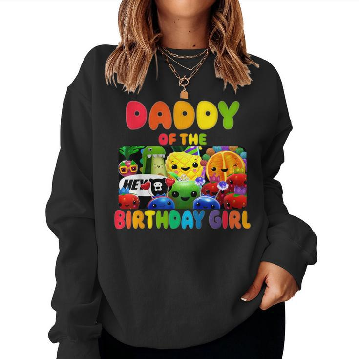 Daddy Of The Birthday Girl Fruit Birthday Family Matching Women Sweatshirt