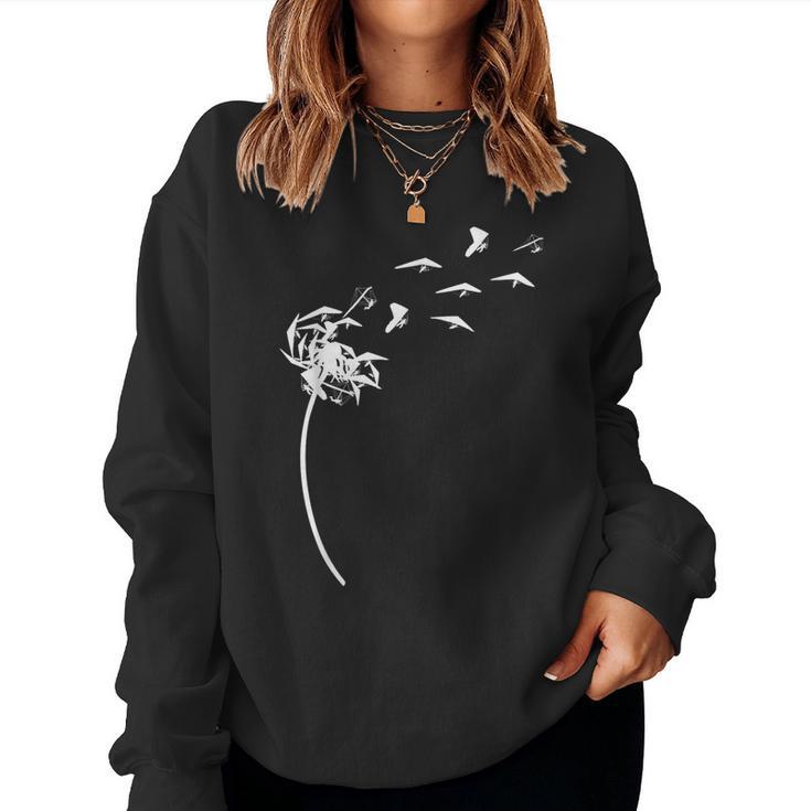 Dandelion Hang Gliding For Hang Glider Women Sweatshirt