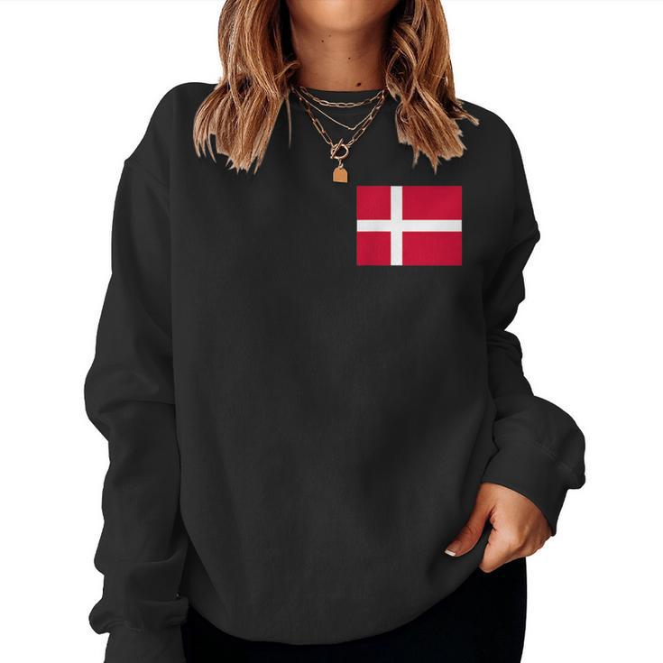 Denmark Flag Danmark Danish Flags Women's Sweatshirt Frauen