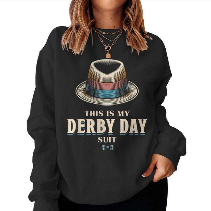 This Is My Derby Suit Derby 2024 Horse Racing Women Sweatshirt
