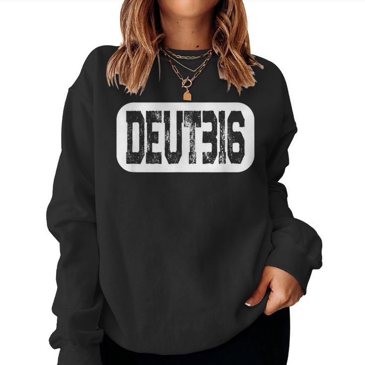 Deuteronomy 316 Bible Verse Christian Inspirational Women Sweatshirt