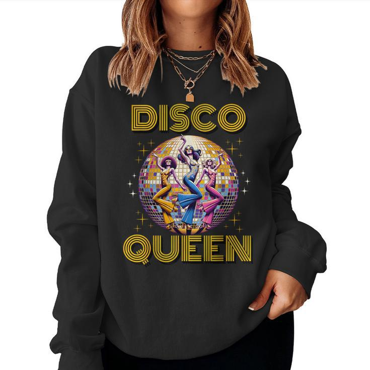 Disco Queen 70S 80S Retro Vintage Costume Disco Women Sweatshirt