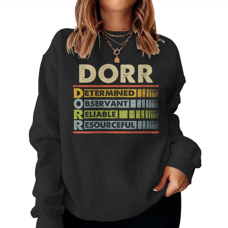 Dorr Family Name Last Name Dorr Women Sweatshirt