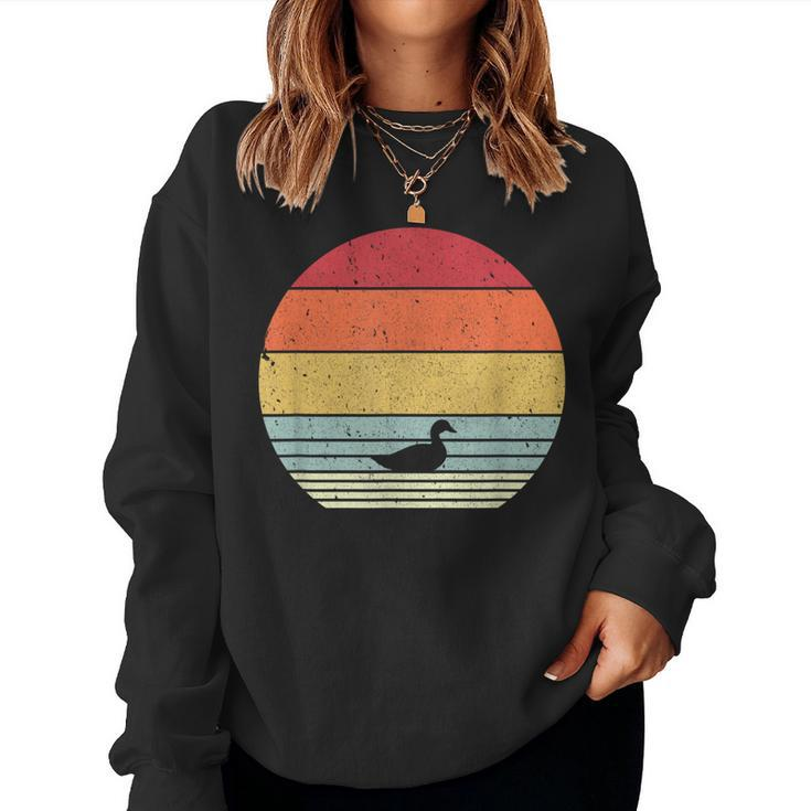 Duck Retro Style Women Sweatshirt