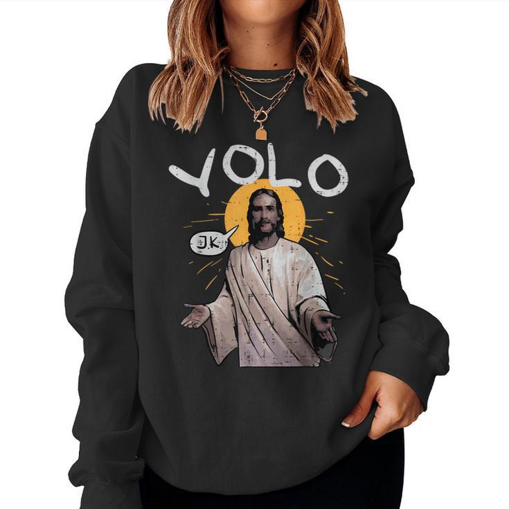 Easter Yolo Jk Jesus Religious Christian Kid Women Sweatshirt