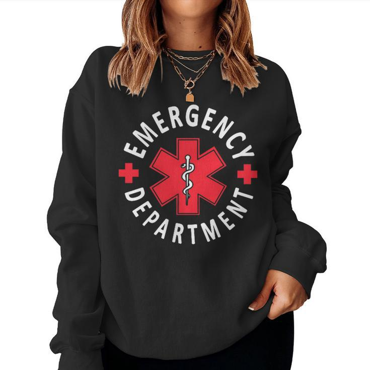 Emergency Department Emergency Room Healthcare Nursing Nurse Women Sweatshirt