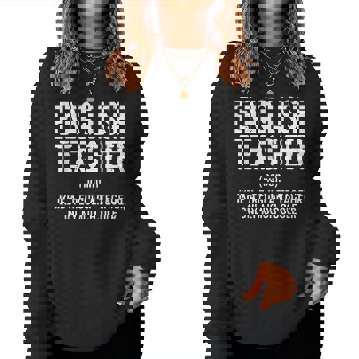 English Teacher Definition Sudadera Mujer