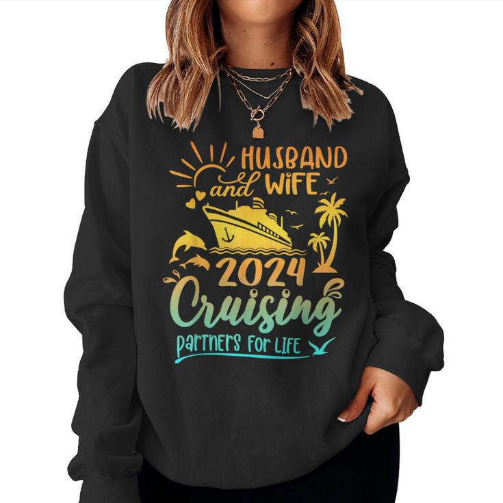 Family Wife And Husband Cruise 2024 Matching Honeymoon Women Sweatshirt