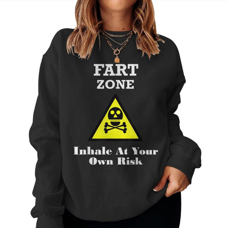 Farter Fart Loading Zone Joke Women Sweatshirt