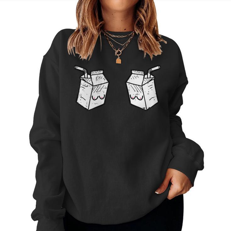 Fresh Milk Breastfeeding Motherhood Mama New Mom Women Sweatshirt