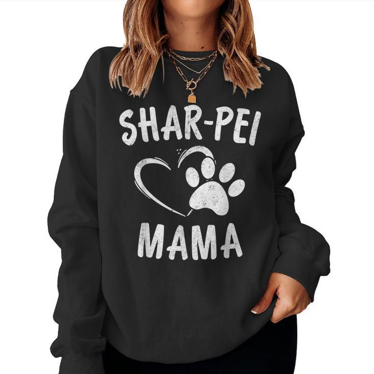 Fun Shar Pei Mama Pet Lover Apparel Dog Shar-Peis Mom Women Sweatshirt
