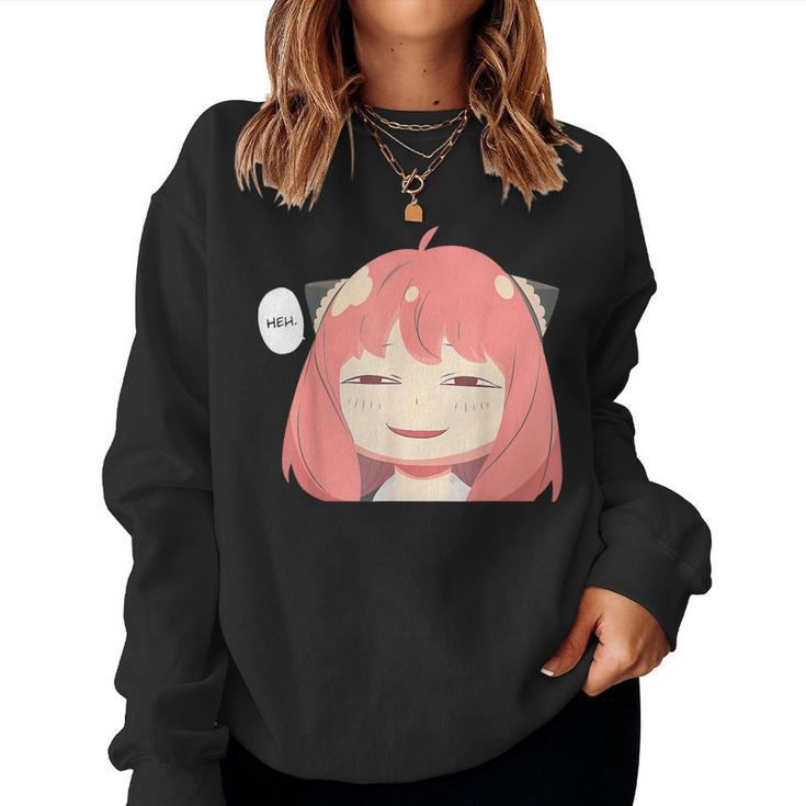 Emotion Smile Heh A Cute Girl For Family Holidays Women Sweatshirt
