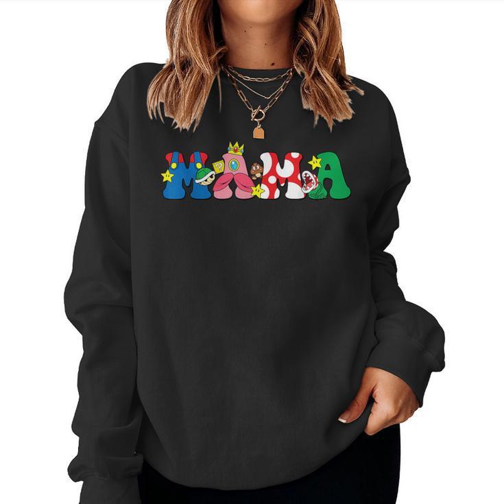 Game Mama Boy Mom Mother's Day For Womens Women Sweatshirt