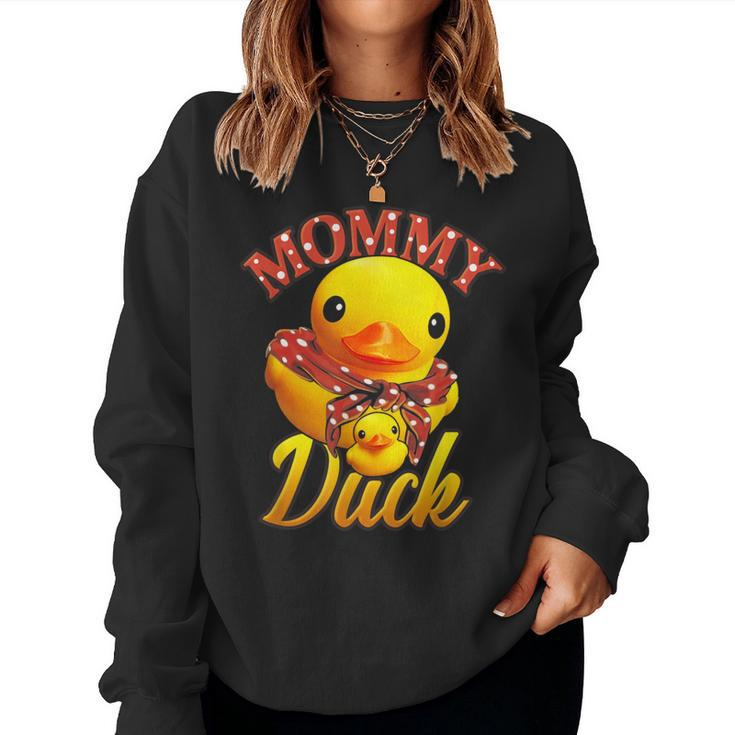 Mommy Duck Mama Mother Rubber Duck Mom Women Sweatshirt