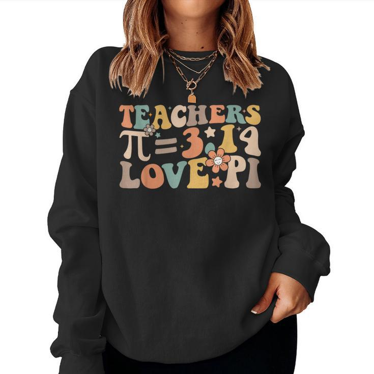 Pi Day Math Teacher 314 Pi Symbol Nerds Women Women Sweatshirt