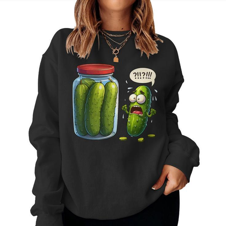 Pickle Surprise Of Sliced Pickles Pickle Women Women Sweatshirt