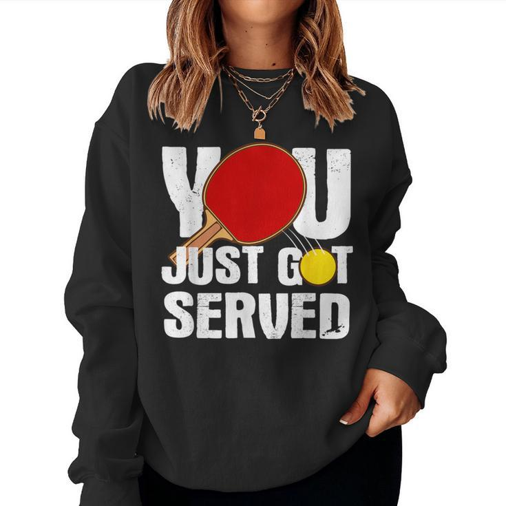 Table Tennis For Ping Pong Players Women Sweatshirt