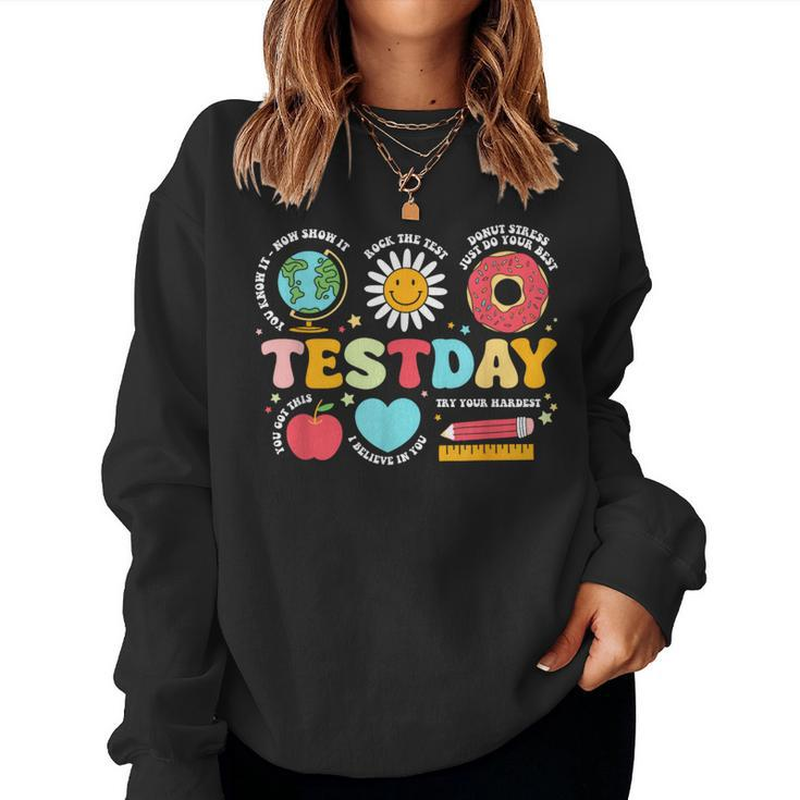 Teacher Test Day Motivational Teacher Starr Te Women Sweatshirt