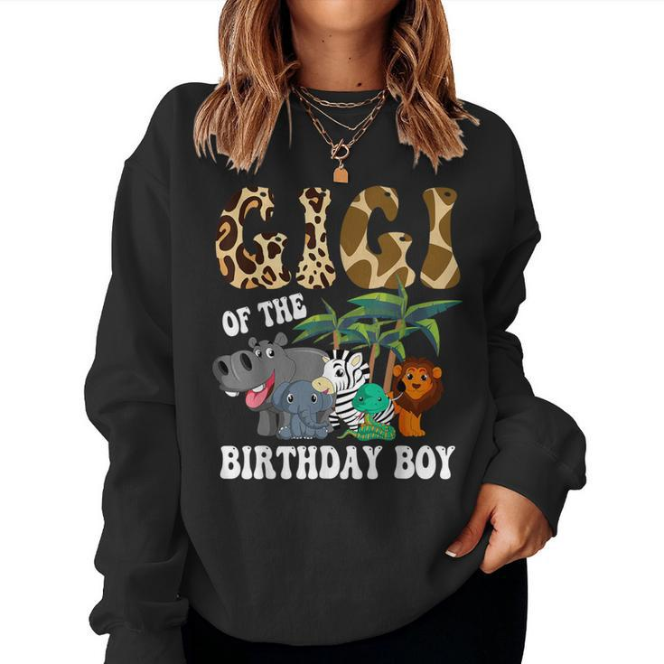 Gigi Of The Birthday Boy Zoo Bday Safari Celebration Women Sweatshirt