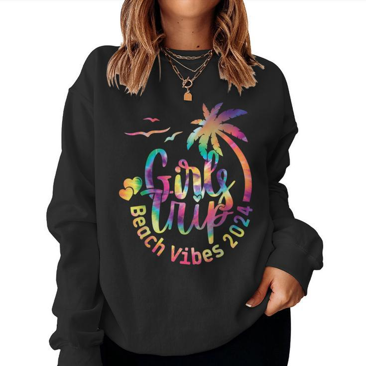 Girls Weekend Girls Trip Beach Vibes 2024 Women Sweatshirt