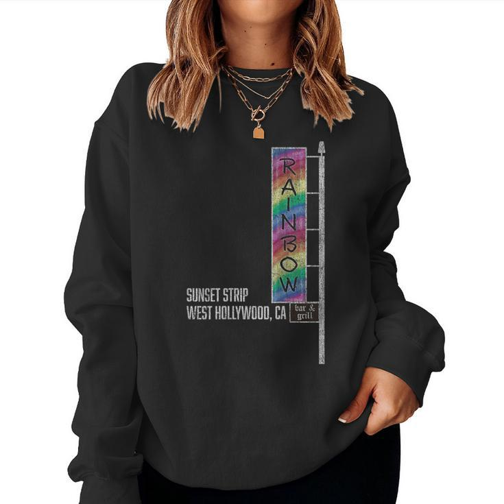 Glam Rock Legends Rainbow Bar And Grill Women Sweatshirt