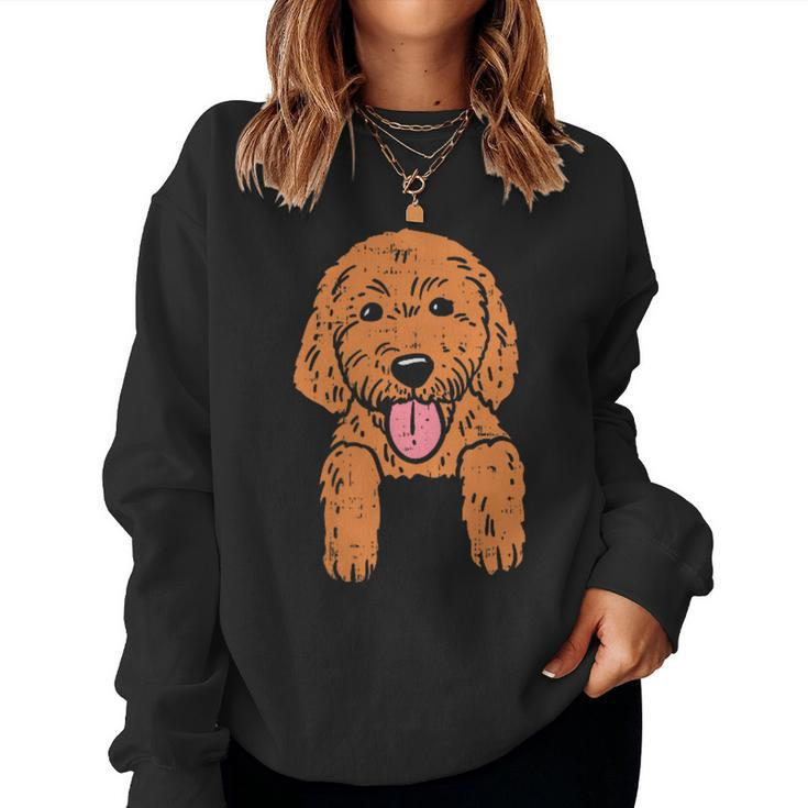 Goldendoodle Pocket Cute Dog Pet Lover Owner Women Women Sweatshirt