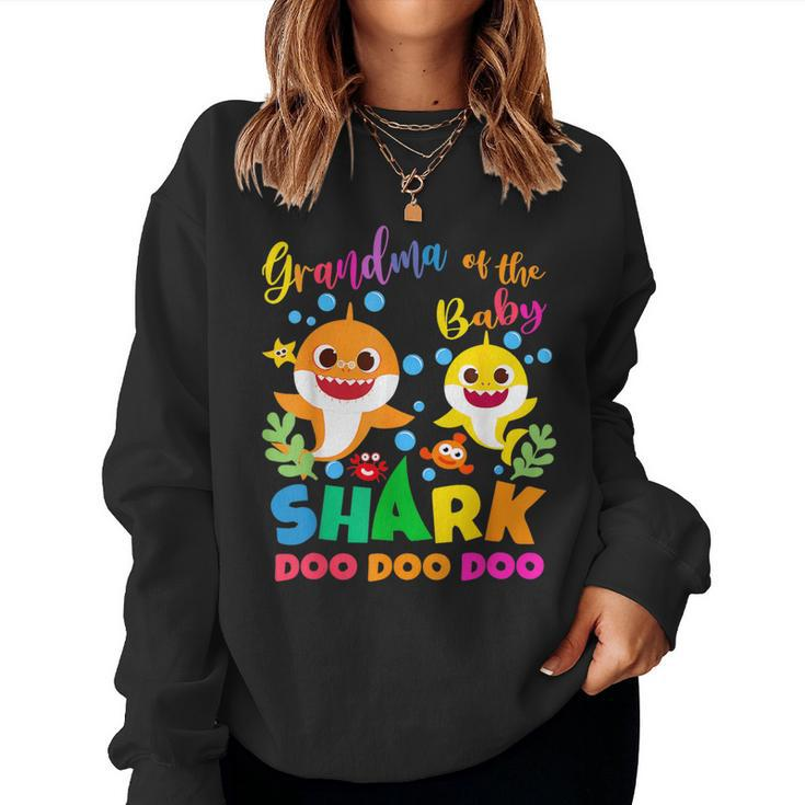 Grandma Of The Shark Birthday Boy Girl Party Family Women Sweatshirt