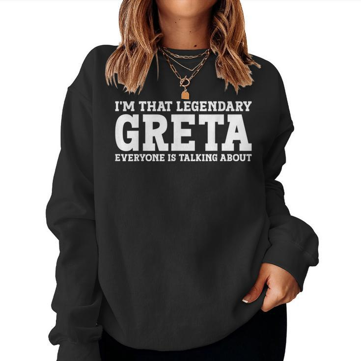 Greta Personal Name Girl Greta Women Sweatshirt