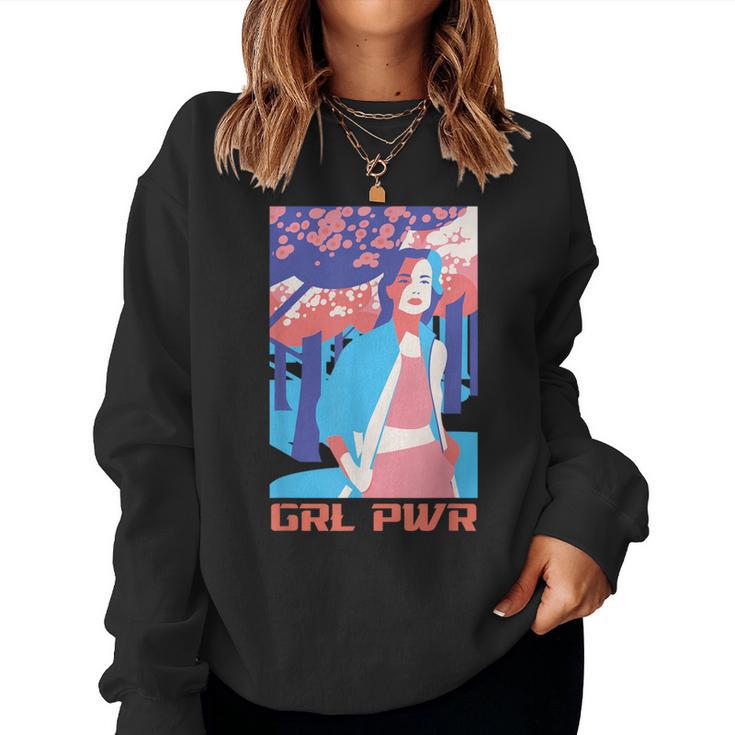 Grl Pwr T Girl Power Spring Summer Holiday Women Sweatshirt