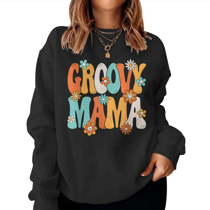 Groovy Mama 70S Hippie Theme Party Outfit 70S Costume Women Women Sweatshirt