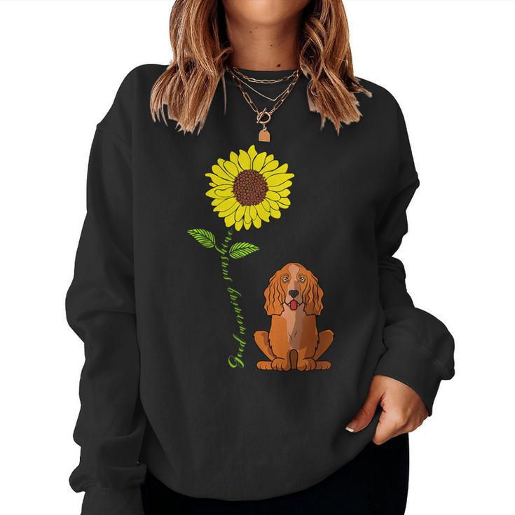 Gute Sonne Sonne Cocker Spaniel Mama Papa Sweatshirt Frauen