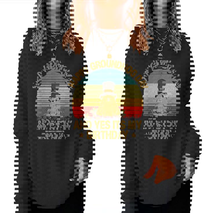 Happy Groundhog Day Lovers Costume Boys Girls Men Women Sweatshirt