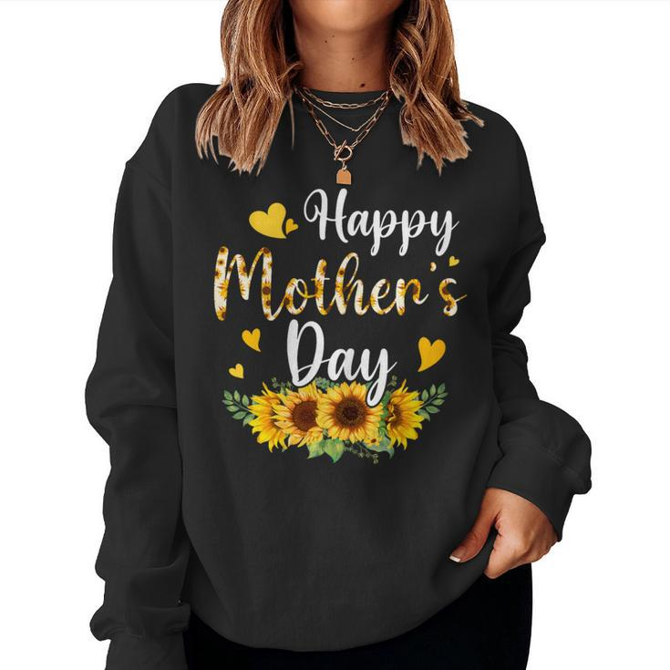 Happy Mother's Day Sunflower Floral Mom Mommy Grandma Womens Women Sweatshirt