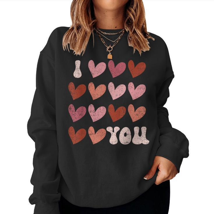 I Heart Love You Valentine Couple Matching Kid Women Sweatshirt
