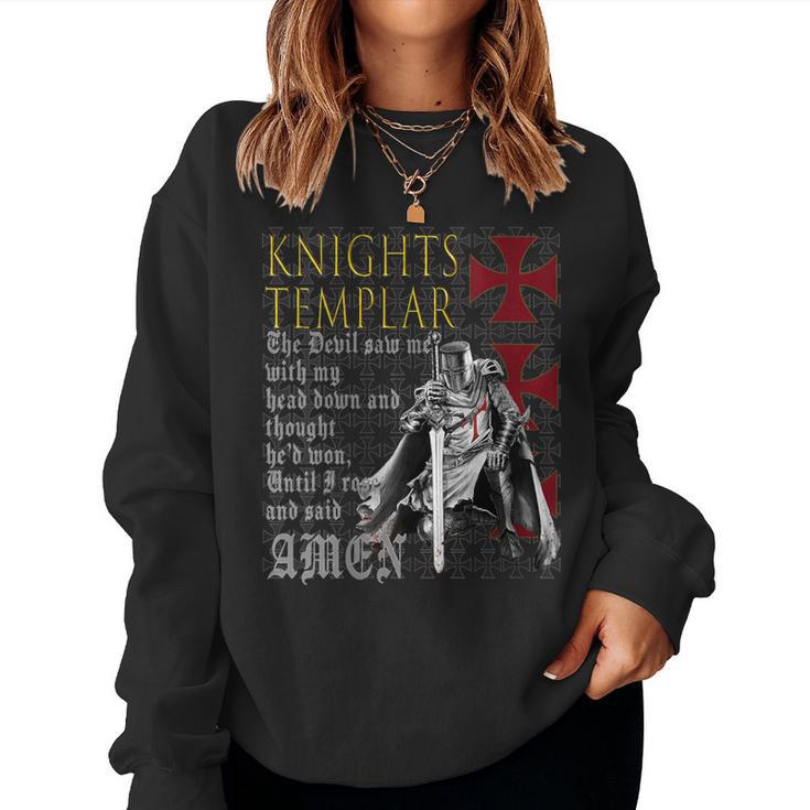 In Hoc Signo Vinces Christian Warrior & Knights Templar Women Sweatshirt