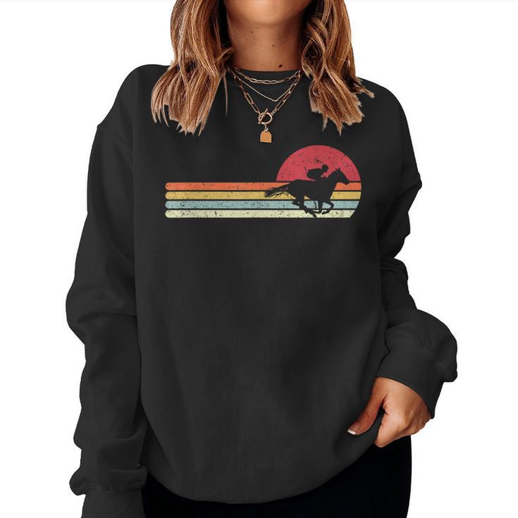 Horse Racing Retro Style For Jockey Women Sweatshirt