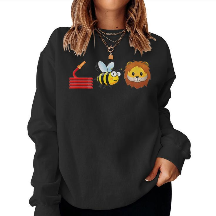 Hose Bee Lion I Am A Firefighter Women Sweatshirt