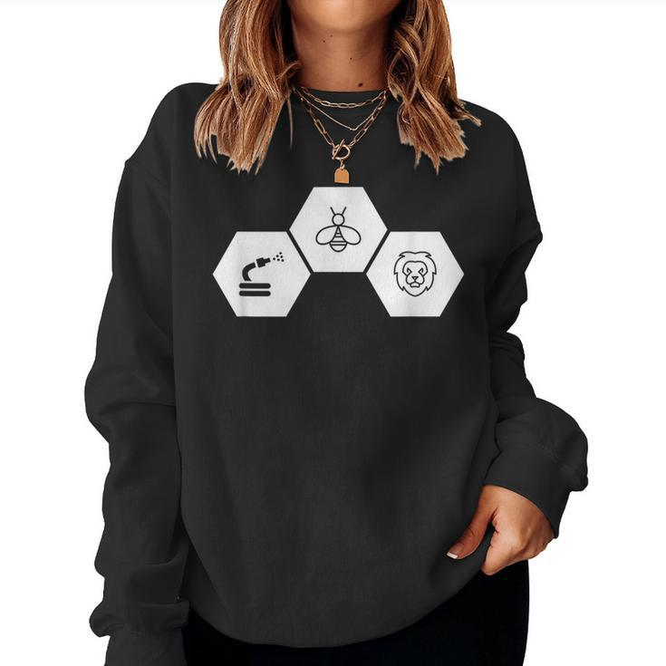 Hose Bee Lion Honeycomb Icon Hoes Be Lying PunWomen Sweatshirt