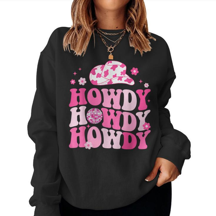 Howdy Southern Western Girl Country Rodeo Cowgirl Disco Women Sweatshirt