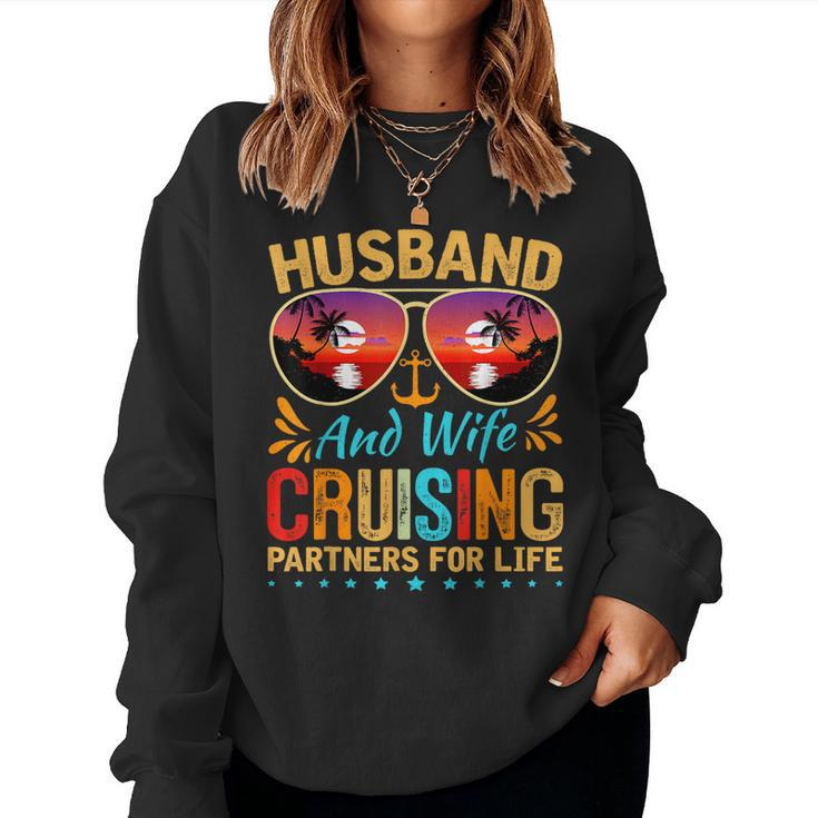 Husband Wife Cruising 2024 Cruise Vacation Couples Trip Women Sweatshirt