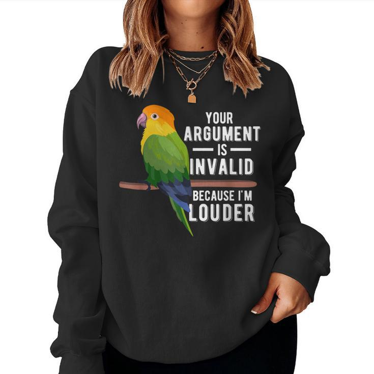 I'm Louder Caique Owner Caique Parrot Mom Women Sweatshirt