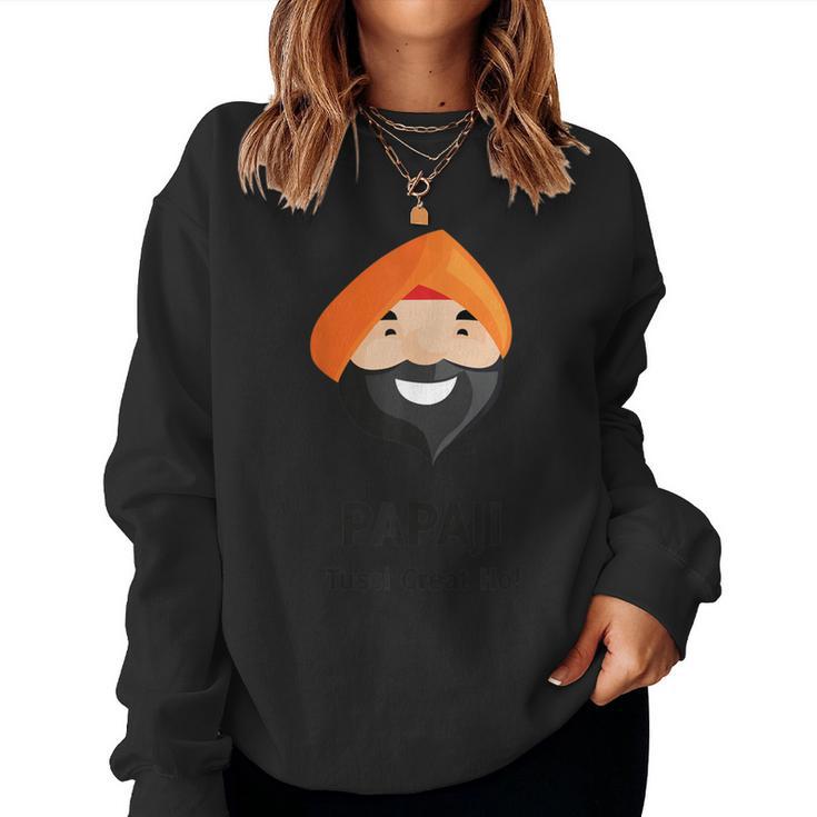 Indian Father's Day Punjabi Dad Women Women Sweatshirt