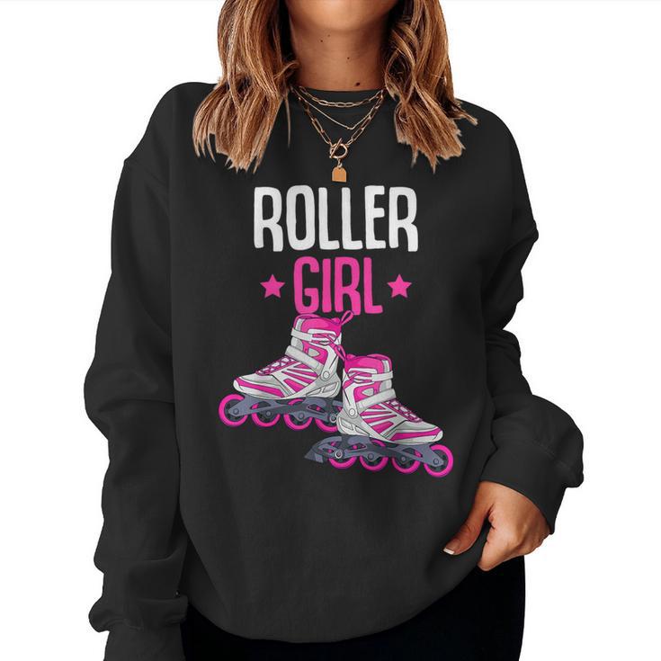 Inline Skates Roller Girl Inline Skater Girls' Sweatshirt Frauen