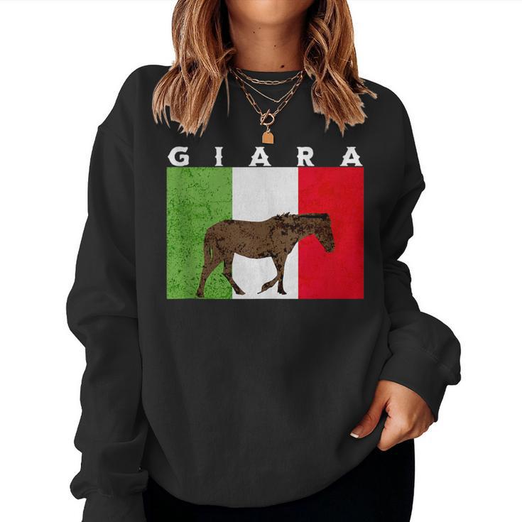 Italian Sardinian Giara Horse Women Sweatshirt