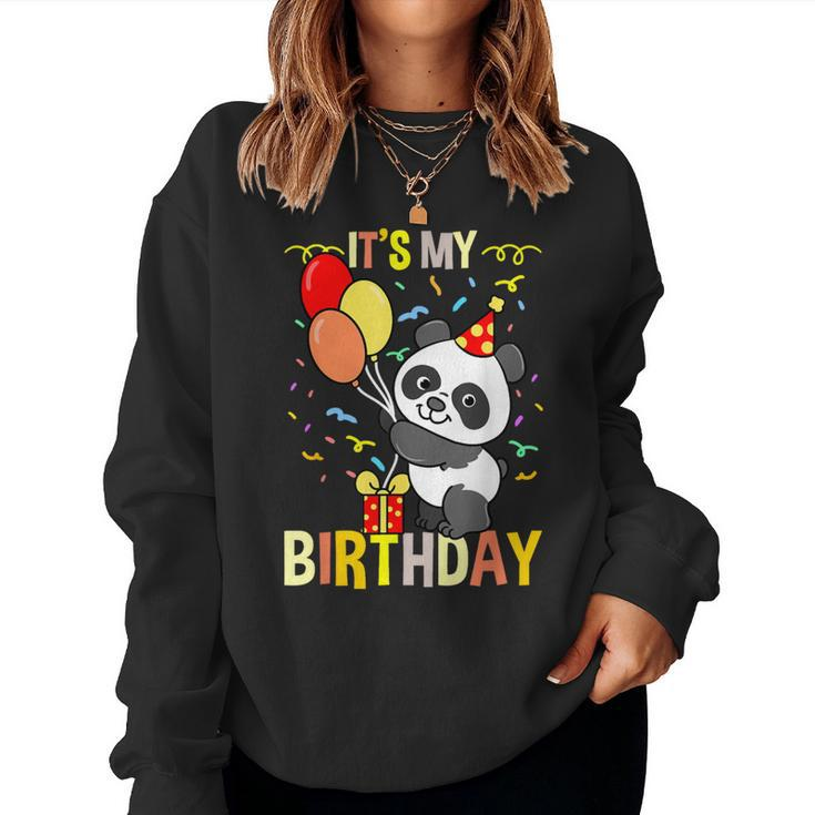 Its My Birthday Panda Animal Women Sweatshirt