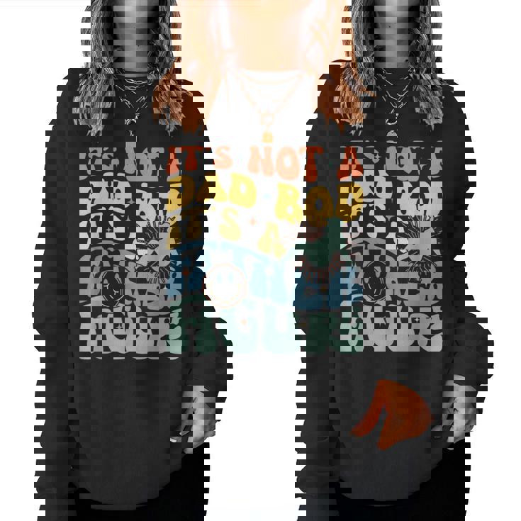 It's Not A Dad Bod It's A Father Figure Groovy Father's Day Women Sweatshirt