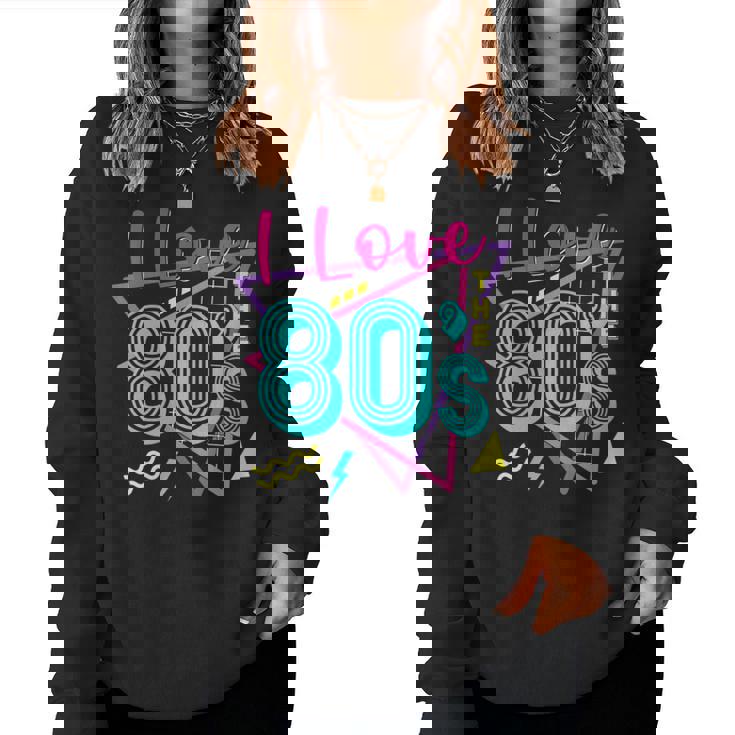 J'aime Les Années 80 I Love The 80S Women Sweatshirt