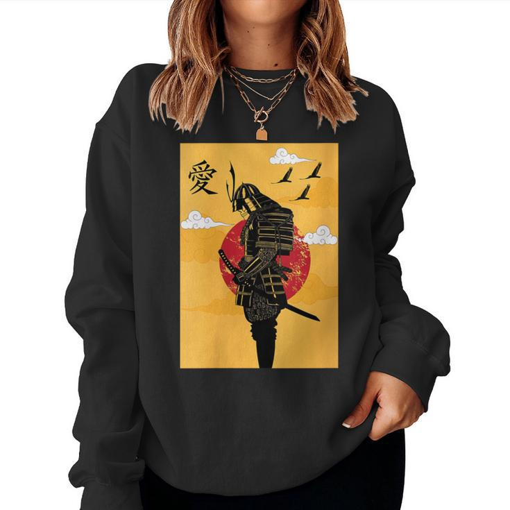 Japanese Ghost Samurai Vintage Fighter Women Sweatshirt