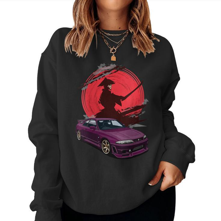 Jdm Skyline R33 Car Tuning Japan Samurai Drift Women Sweatshirt