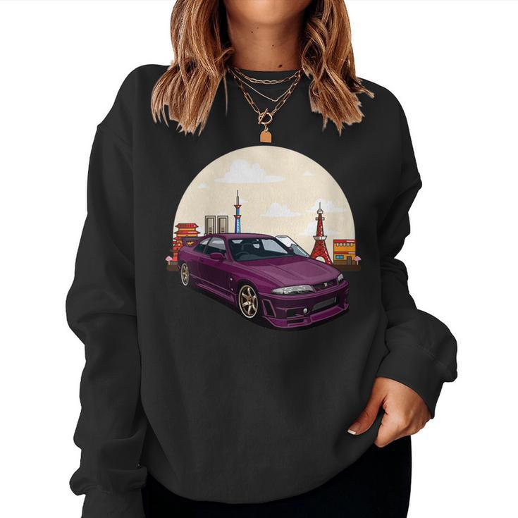 Jdm Skyline R33 Car Tuning Japan Tokio Drift Women Sweatshirt